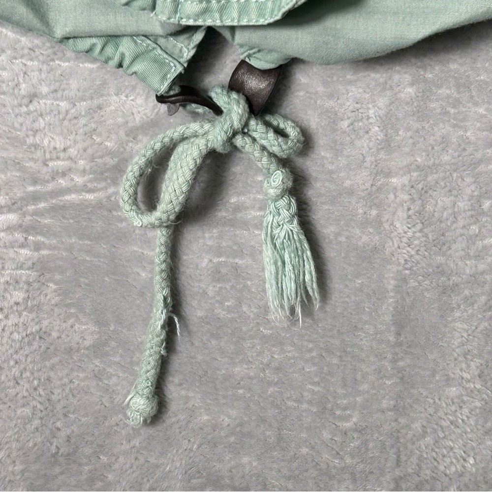 Samansa Mos2 SM2 Jacket Coat Womens XS S Green Zip‎ Snap Hoodie Patches READ - Picture 4 of 16